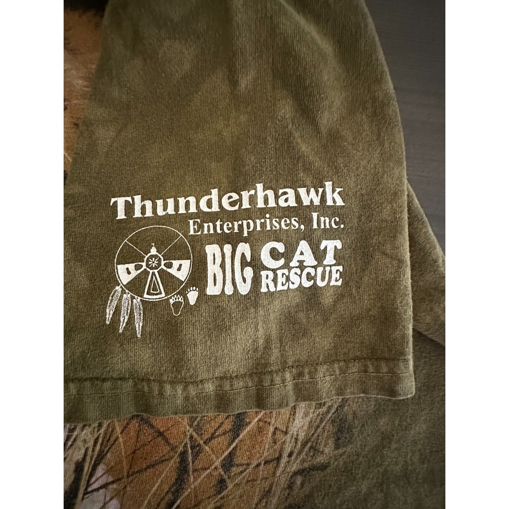 The Mountain Big Cat Rescue Tiger Graphic T-Shirt Tie Dye USA Made Adult M 1989 - Picture 5 of 5